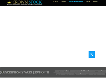 Tablet Screenshot of crownstock.com